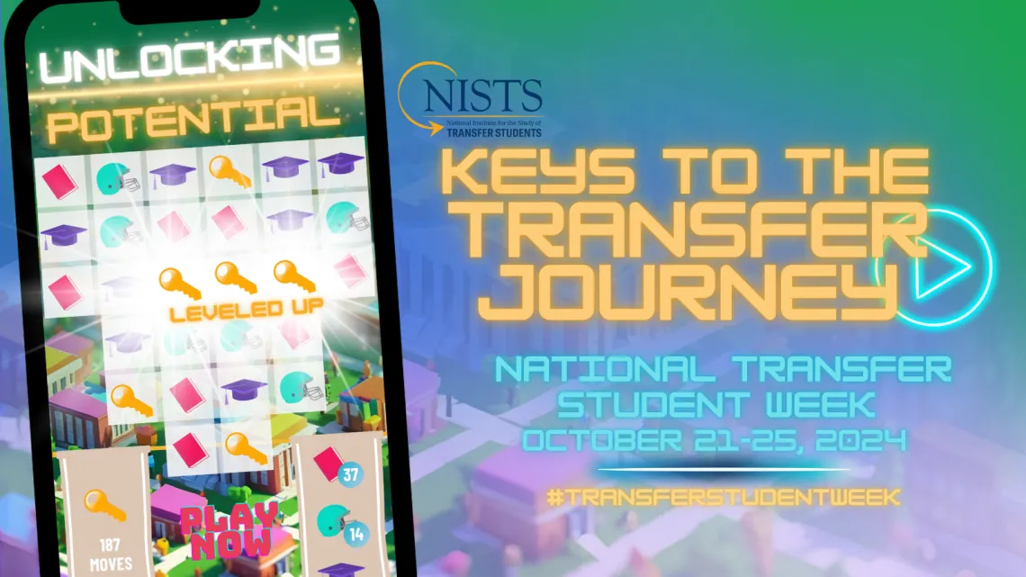 National Transfer Student Week graphic for October 21st through October 25th./