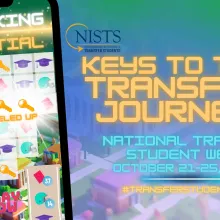 National Transfer Student Week graphic for October 21st through October 25th./